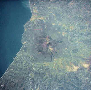 L'Etna visto dal Satellite